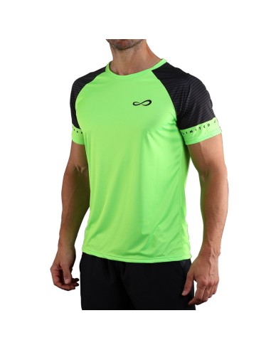 Camiseta Endless Feisty Sleeves 40063 Black Green |ENDLESS |ENDLESS padel clothing