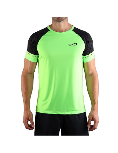 Camiseta Endless Feisty Sleeves 40063 Black Green |ENDLESS |ENDLESS padel clothing