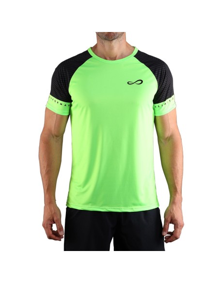 Camiseta Endless Feisty Sleeves 40063 Black Green |ENDLESS |ENDLESS padel clothing