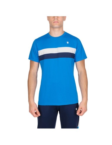 T-shirt girocollo a righe Kswiss Core Team 104923400 |K SWISS |Magliette