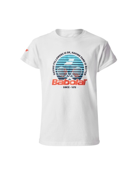Camiseta Babolat Exs Cotton Tee Junior |BABOLAT |Abbigliamento da padel BABOLAT Camiseta Babolat Exs Cotton Tee Junior |BABOLAT |Abbigliamento da padel BABOLAT