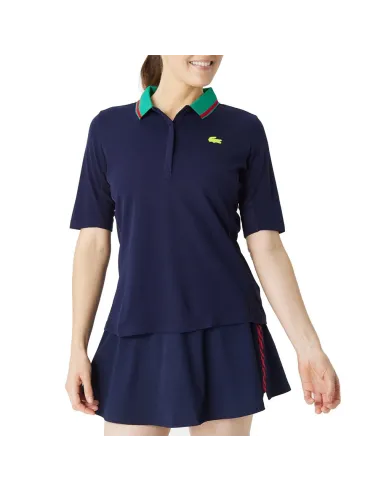 Polo Lacoste Pf9287 Sly Mujer Navy Verdier Ropa de padel LACOSTE