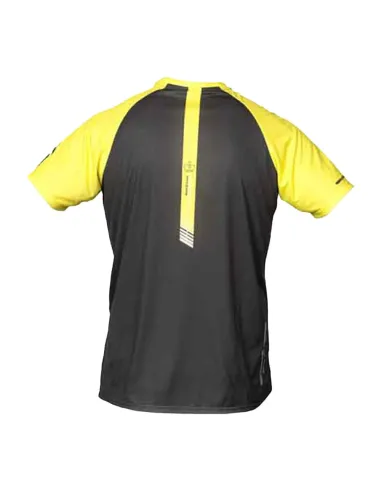 T-shirt grigia Ashica con Black Crown  |BLACK CROWN |Abbigliamento da padel BLACK CROWN