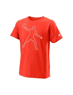 Wilson Bela Tech Tee II Fiesta T-shirt |WILSON |Wilson padel clothing