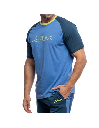 Siux Pansy Men's Cotton T-Shirt Blue |SIUX |SIUX padel clothing