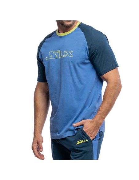 Camiseta masculina de algodão Siux Pansy azul |SIUX |Roupa padel SIUX Camiseta masculina de algodão Siux Pansy azul |SIUX |Roupa padel SIUX