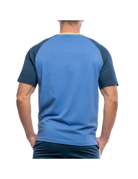 Camiseta masculina de algodão Siux Pansy azul |SIUX |Roupa padel SIUX Camiseta masculina de algodão Siux Pansy azul |SIUX |Roupa padel SIUX