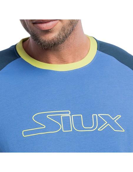 Camiseta masculina de algodão Siux Pansy azul |SIUX |Roupa padel SIUX Camiseta masculina de algodão Siux Pansy azul |SIUX |Roupa padel SIUX