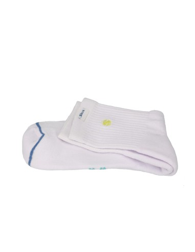 Pack 2 Calcetines Siux Icon Caña Media Blanco/Verde |SIUX |Ropa de pádel SIUX