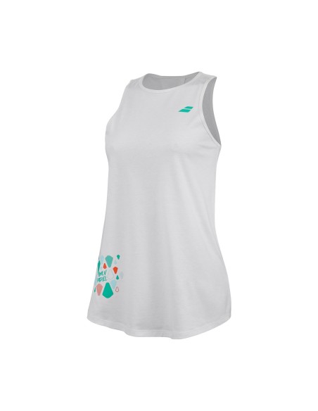 Camiseta Sem Mangas Babolat Cotton Tank Mulher |BABOLAT |Roupa de padel
