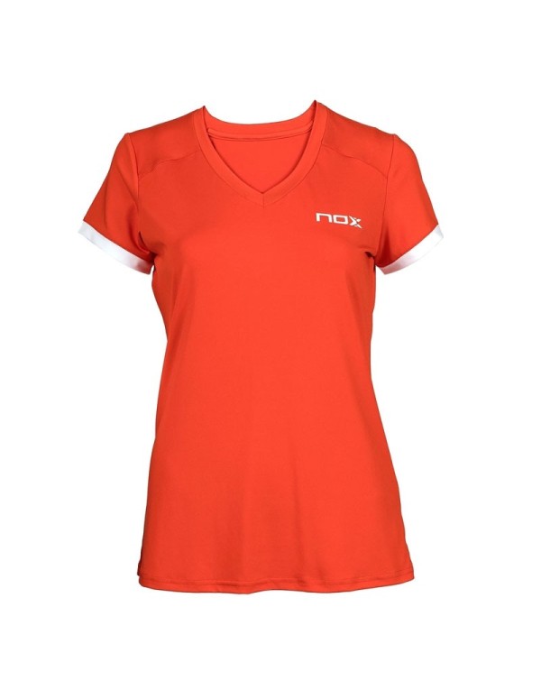 Nox Team Woman 2021 Red T-Shirt |NOX |NOX padel clothing