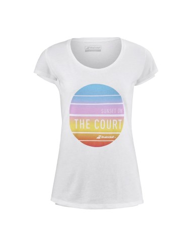 Camiseta Babolat Exercise 4ws22445 1000 Mujer |BABOLAT |Vêtements de padel BABOLAT