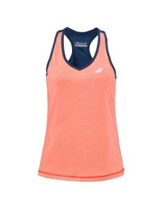 Camiseta Babolat Play Naranja Azul Mujer |BABOLAT |Ropa de pádel BABOLAT 2