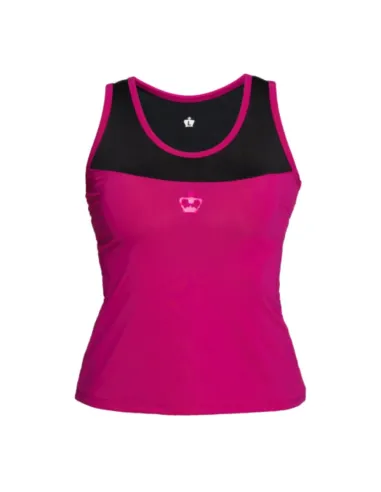 Camiseta feminina Black Crown Galicia roxa |BLACK CROWN |Roupa de padel Black Crown