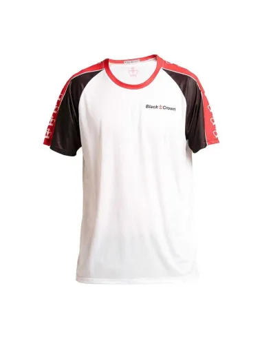 Camiseta Black Crown Turku Rojo-Blanco |BLACK CROWN |Abbigliamento da padel Black Crown