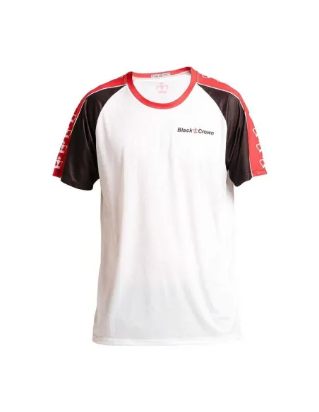 Camiseta Black Crown Turku Rojo-Blanco |BLACK CROWN |Abbigliamento da padel Black Crown