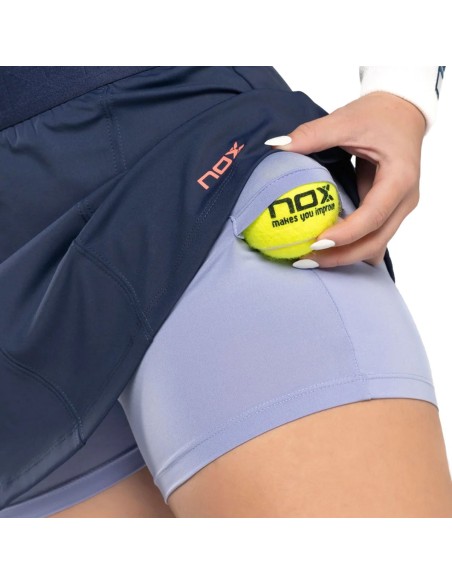 JUPE NOX PRO BLEU NAVAL T24SSMFANB |NOX |Vêtements de padel