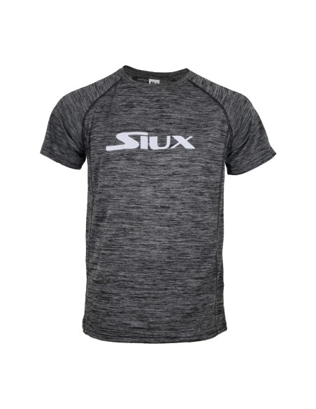 Camiseta Siux Special Negro Vigore Logo Blanco |SIUX |Vêtements de padel SIUX