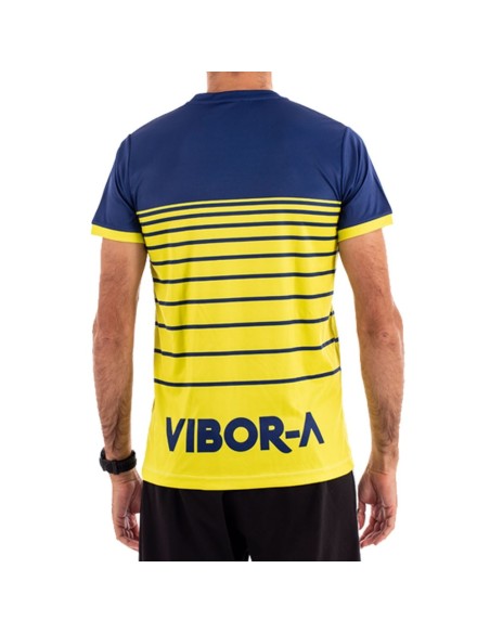 Yellow And Blue Vibor-A Mortal T-Shirt |VIBOR-A |Padel clothing