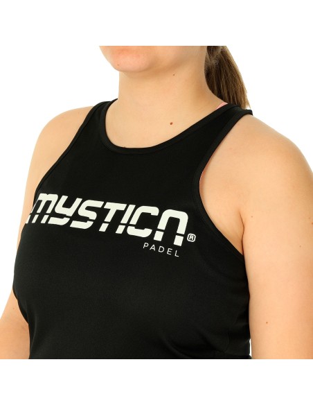 Mystica SS24 Black Women's T-shirt |MYSTICA |MYSTICA padel clothing Mystica SS24 Black Women's T-shirt |MYSTICA |MYSTICA padel clothing