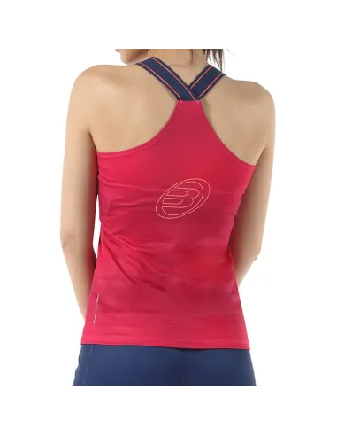 Camiseta Bullpadel Esme Geranio 055 Mujer |BULLPADEL |Ropa de pádel BULLPADEL