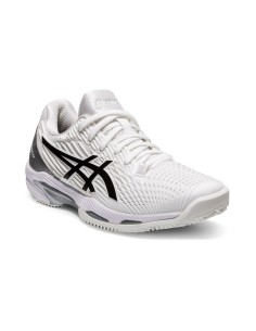 Asics Solution Speed Ff 2 Clay Blanc Noir Femme 1042A134 100 |ASICS |Chaussures de padel ASICS 2