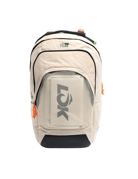 Mochila Lok Maxx Offwhite Branco Laranja |LOK |Mochilas de padel