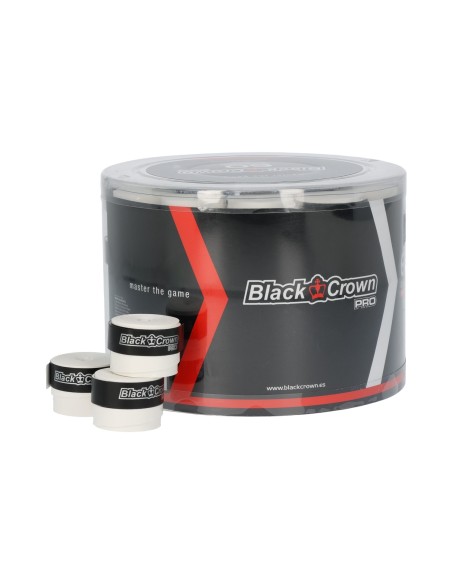 Cubo 60 Overgrips Black Crown Lisos A000456 Brancos |BLACK CROWN |Sobrepunhos