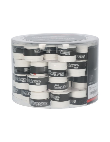 Cubo 60 Overgrips Black Crown Lisos A000456 Blancos |BLACK CROWN |Overgrips