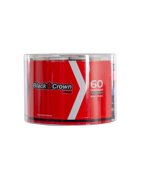 60 Perforated Overgrips Tub Black Crown Multicolor |BLACK CROWN |Overgrips 60 Perforated Overgrips Tub Black Crown Multicolor |BLACK CROWN |Overgrips