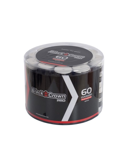 Cubo 60 Overgrips Perforés Black Crown Blanc |BLACK CROWN |Surgrips Cubo 60 Overgrips Perforés Black Crown Blanc |BLACK CROWN |Surgrips