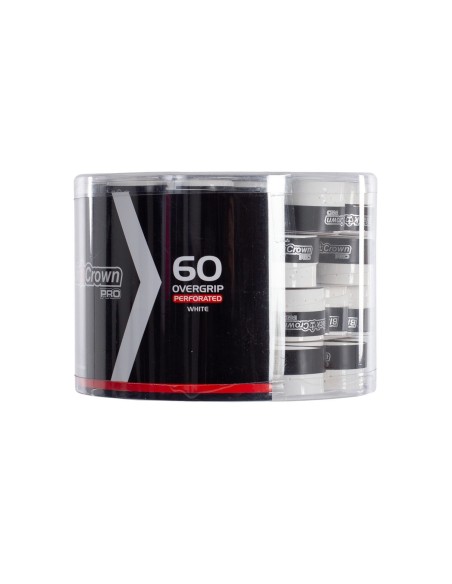 Cube 60 Perforated Overgrips Black Crown White |BLACK CROWN |Overgrips