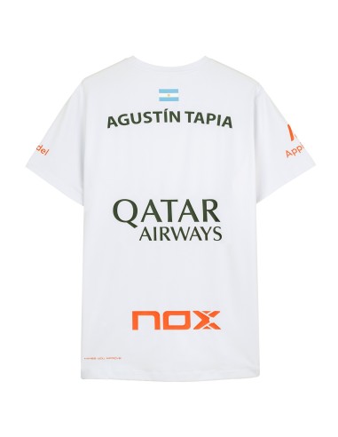 NOX SPONSORISE LE T-SHIRT AT10 T24CASPATWH |NOX |Vêtements de padel