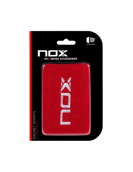 Blister (2 Pz) Polsino Nox Rosso Logo Bianco |NOX |Accessori per padel