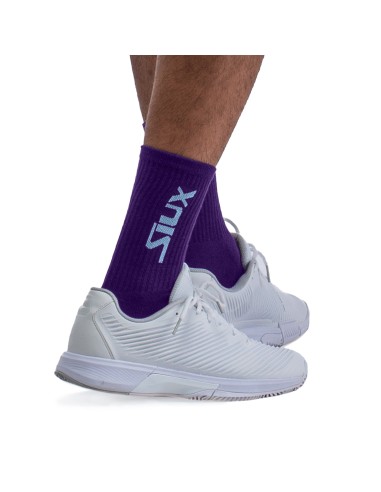 PACK OF 2 SIUX LONG REVEAL SOCKS - PURPLE + WHITE |SIUX |Padel clothing