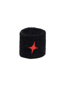 Blister (2 Pcs.) Starvie Black Wristband Star Red |STAR VIE |Paddle accessories