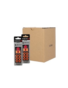Boîte 12 Pcs - Blister (4 Pcs) Anti-Vibrateur Ease Vibe Bullpadel Orange |BULLPADEL |Accessoires de pagaie