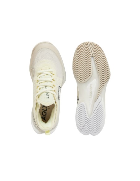 Lacoste Ag-Lt Lite 48F098 Ai9 Beige Mujer |LACOSTE |Zapatillas de pádel