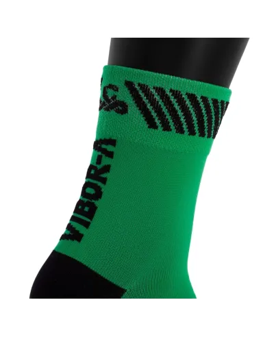 Meias Vibor-A Kait Meia-Cana Verde/Preto |VIBOR-A |Roupa de padel