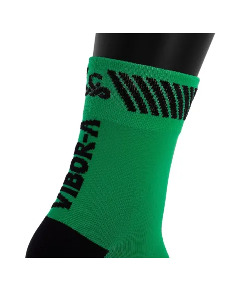 Meias Vibor-A Kait Meia-Cana Verde/Preto |VIBOR-A |Roupa de padel Meias Vibor-A Kait Meia-Cana Verde/Preto |VIBOR-A |Roupa de padel
