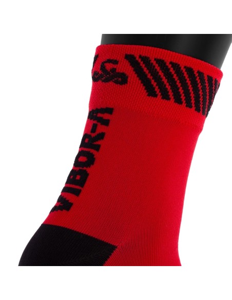 Calcetines Vibor-A Kait Media Caña Rojo/Negro |VIBOR-A |Vêtements de padel