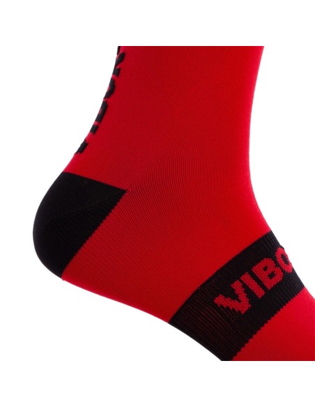 Socks Vibor-A Kait Mid-Calf Red/Black |VIBOR-A |Padel clothing Socks Vibor-A Kait Mid-Calf Red/Black |VIBOR-A |Padel clothing