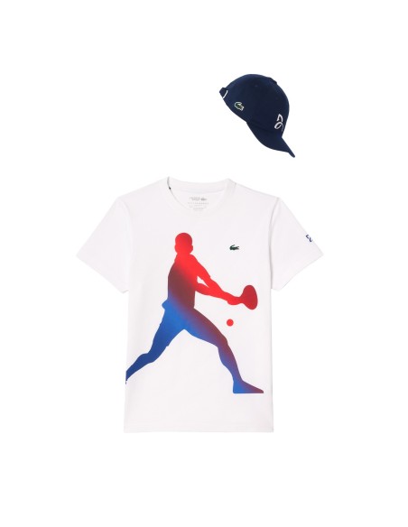 CAMISETA LACOSTE DJOKOVIC FAN COLLECTION TH7516 001 |LACOSTE |Vêtements de padel