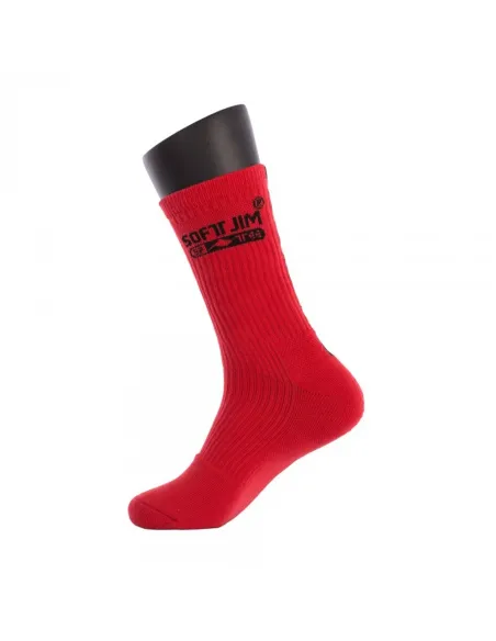 Meias Softjim Premium Vermelho/Preto |SOFTEE |Roupa de padel Meias Softjim Premium Vermelho/Preto |SOFTEE |Roupa de padel