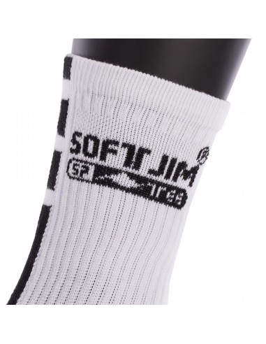 Meias Softjim Premium Branco/Preto 40500.A08 |SOFTEE |Roupa de padel
