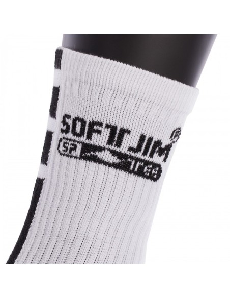Meias Softjim Premium Branco/Preto 40500.A08 |SOFTEE |Roupa de padel
