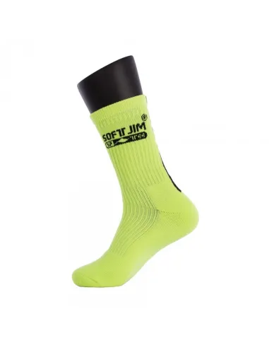 Chausettes Softjim Premium Jaune Fluo/Noir |SOFTEE |Vêtements de padel