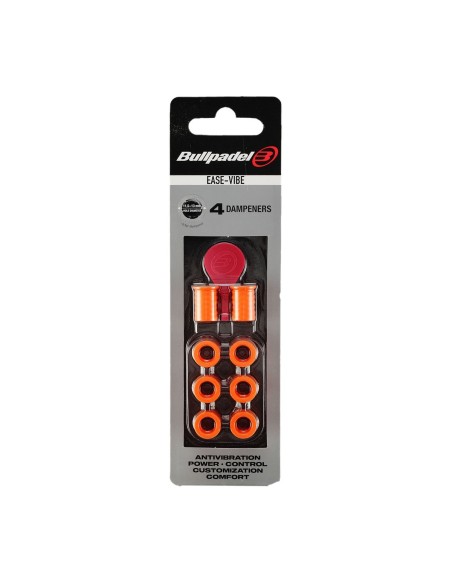 Blister (4 Pz) Antivibrazione Bullpadel Ease Vibe Arancione |BULLPADEL |Accessori per padel