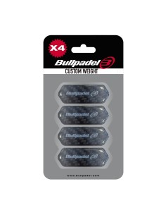 Blister (4 Uds) Protettore Bullpadel Custom Weight Nero |BULLPADEL |Accessori per padel