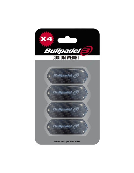 Blister (4 Unds) Protetor Bullpadel Custom Weight Preto |BULLPADEL |Acessórios de remo Blister (4 Unds) Protetor Bullpadel Custom Weight Preto |BULLPADEL |Acessórios de remo